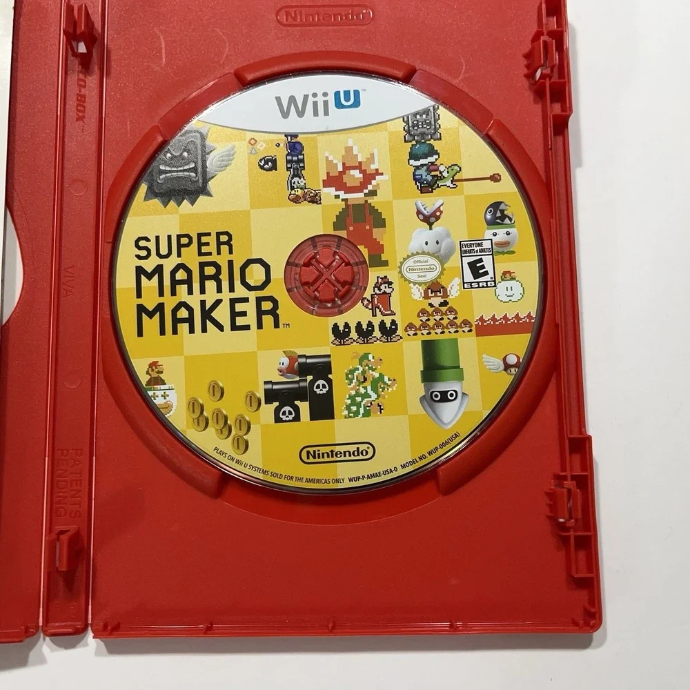 Super‎ Mario Maker Nintendo Wii U, With Inserts But No Manual Tested Cleaned
